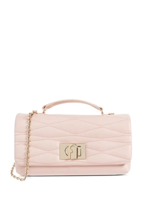 Furla small 1927 quilted chain-strap tote bag - Pink