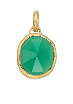 Monica Vinader Siren medium bezel pendant charm - Gold