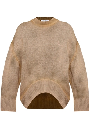 The Attico logo-embroidered sweater - Brown
