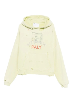 Paly distressed-effect hoodie - Green