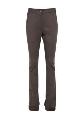 Low Classic slit hem slim-fit pants - Brown