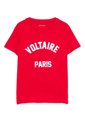 Zadig&Voltaire slogan-print T-shirt - Red