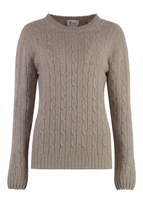 THE (Alphabet) cable-knit sweater - Neutrals