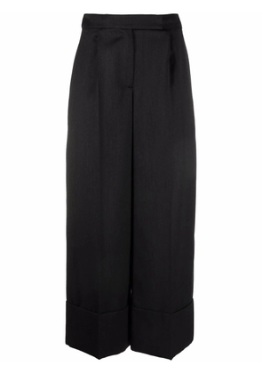 Simone Rocha cropped wide-leg trousers - Grey
