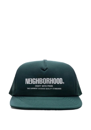 Neighborhood logo-print trucker cap - Green