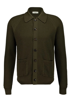 Piacenza Cashmere button long-sleeve cardigan - Green