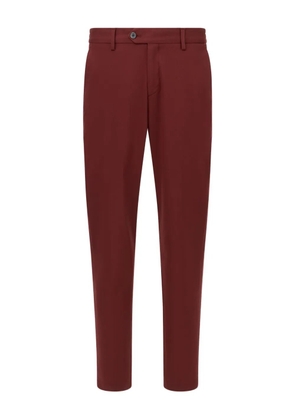 Boggi Milano logo-patch trousers - Red