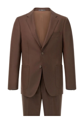 Boggi Milano patch-pocket single-breasted suit - Brown