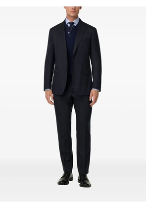 Boggi Milano pinstriped flap-pocket suit - Blue