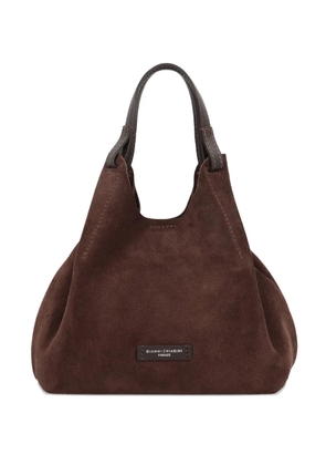 GIANNI CHIARINI Dua suede tote bag - Brown