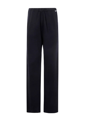 extreme cashmere elasticated-waist cashmere trousers - Black