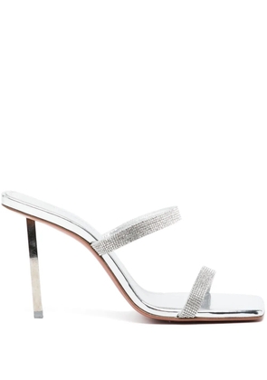 Amina Muaddi 100mm Rih sandals - Silver
