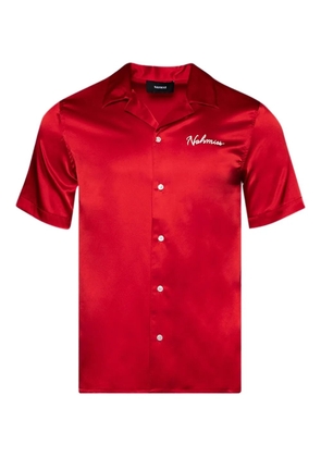 Nahmias embroidered-logo short-sleeves shirt