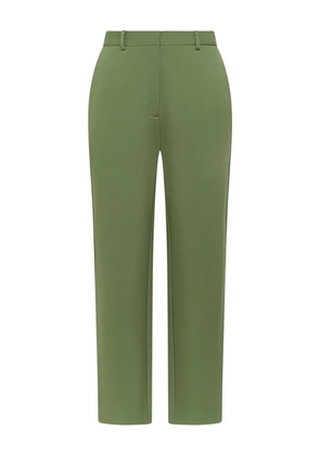 MALIPARMI concealed-fastening trousers - Green
