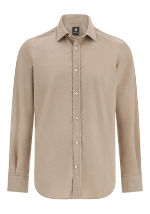Boggi Milano velvet shirt - Neutrals