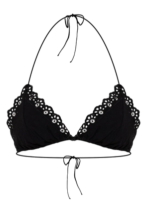 Ulla Johnson lace-trim bikini top - Black