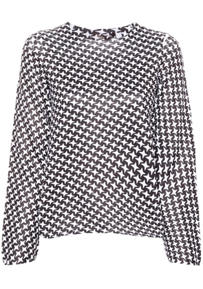 Comme Des Garçons Comme Des Garçons star-print knitted T-shirt - Brown