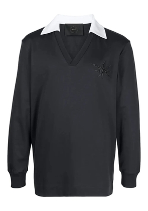 Limitato v-neck polo shirt - Blue