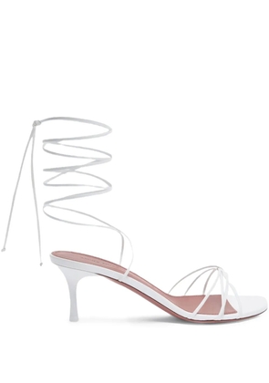 Amina Muaddi 60mm Lori strap sandals - White