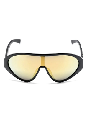 Moschino Eyewear shield-frame mirrored sunglasses - Black