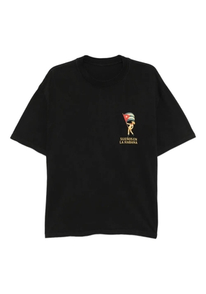 Melt graphic-print T-shirt - Black