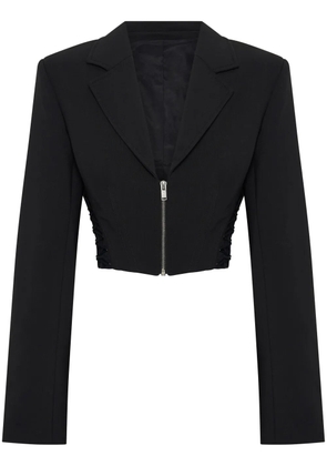 Dion Lee zipped cropped blazer - Black