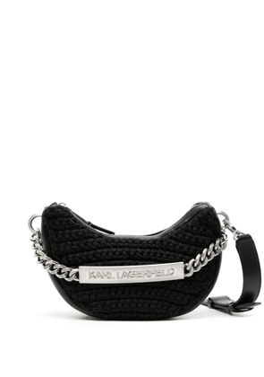 Karl Lagerfeld K/Id leather shoulder bag - Black