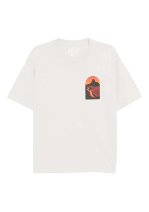 Melt graphic-print T-shirt - Neutrals