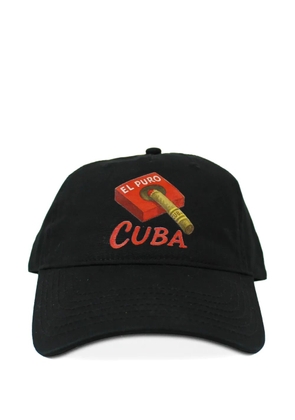 Melt design-print baseball cap - Black