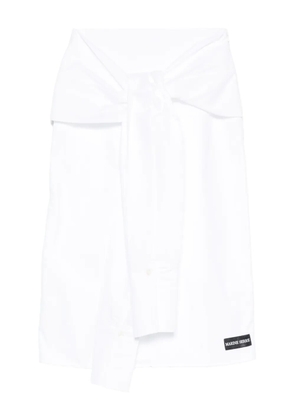 Marine Serre wrapped midi skirt - White