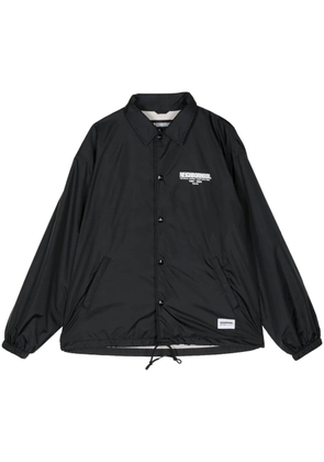 Neighborhood logo-print taffeta windbreaker - Black