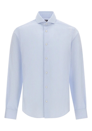 Boggi Milano naples-collar striped shirt - Blue
