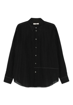 6397 sheer pinstripe shirt - Blue