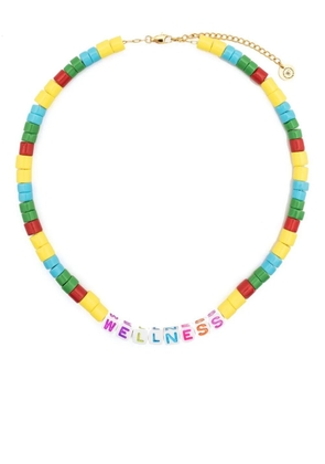 Sporty & Rich Wellness beaded necklace - Yellow