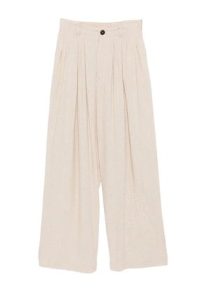 Kinyan Lam pleated trousers - Neutrals