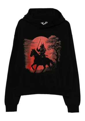 Melt printed hoodie - Black