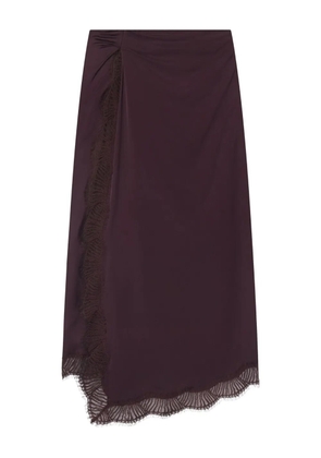 A.L.C. Bella lace-trim asymmetric skirt - Purple