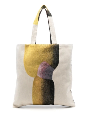 Homme Plissé Issey Miyake RB Stylo-Bille Gobelin tote bag - Yellow