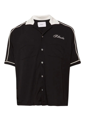 RHUDE Oxford Cocktail Club bowling shirt - Blue