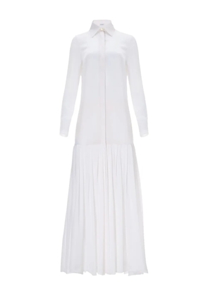 IL VOLO NOA pleated shirt dress - White