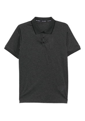 Karl Lagerfeld logo-embossed polo shirt - Grey