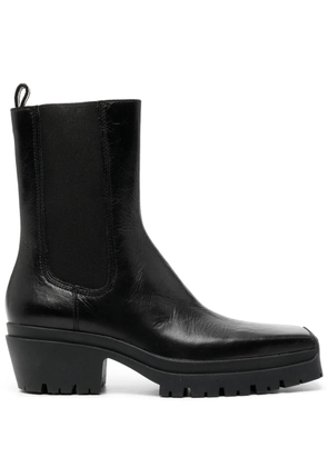 Alexander Wang 55mm square-toe leather boots - Black