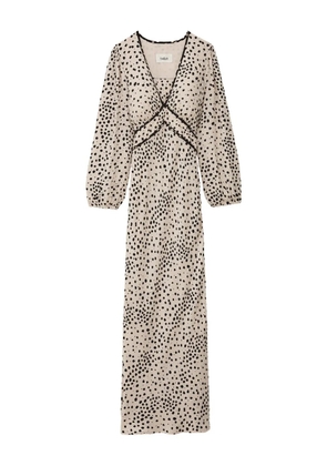 Ba&Sh Derby polka-dot V-neck maxi dress - Neutrals