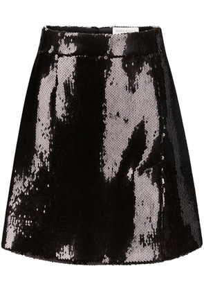 Nina Ricci Sequin Mini Skirt - Black