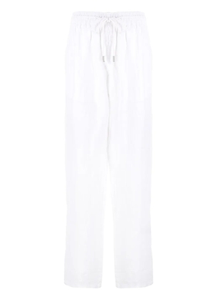 Vilebrequin drawstring straight-leg trousers - White