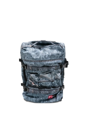 Eastpak denim-effect wheeled holdall - Blue