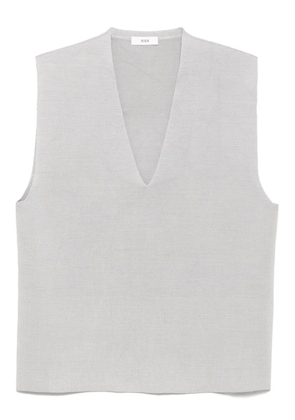 Rier silk knitted vest - Grey