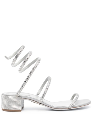 René Caovilla Cleo crystal-embellished sandals - Grey