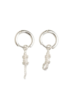 Natia X Lako Crocodile earrings - Silver