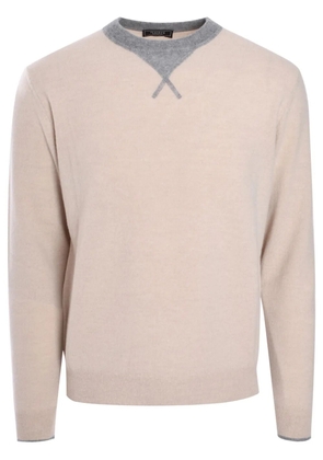 Peserico contrast-trim jumper - Neutrals